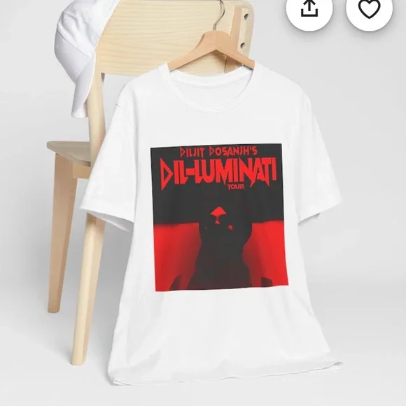 DILJIT DOSANJH Punjabi Singer Apparel T-Shirt black concert Dil-Luminati tour L - Picture 3 of 3